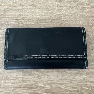 Coach Black Leather Wallet